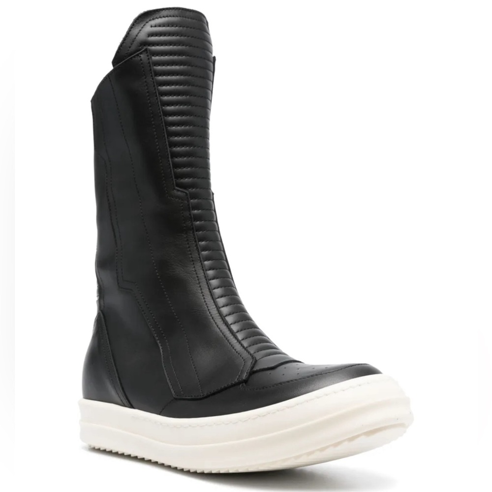 RICK OWENS Black Biker Sneakers